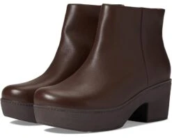 FitFlop Pilar Leather Ankle Boots