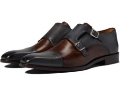 Massimo Matteo Two-Tone Double Monk