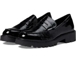 Vagabond Shoemakers Kenova Crinkled Patent Leather Penny Loafer