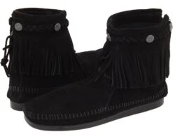 Minnetonka Hi-Top Back Zip Boot