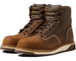 Georgia Boot 6" Wedge Leather Comp Toe